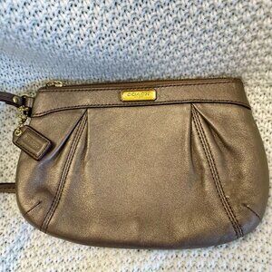Adorable Pleated Coach Wristlet